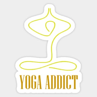 Esprit Yoga lifestyle. Yoga addiction Sticker